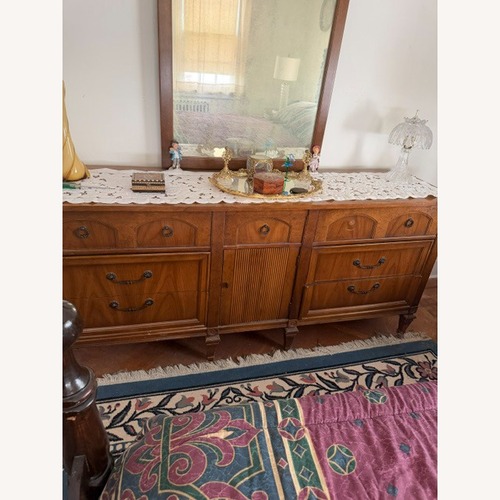 Used Vintage/Antique Finds Dark Brown Wood Dresser for sale on AptDeco
