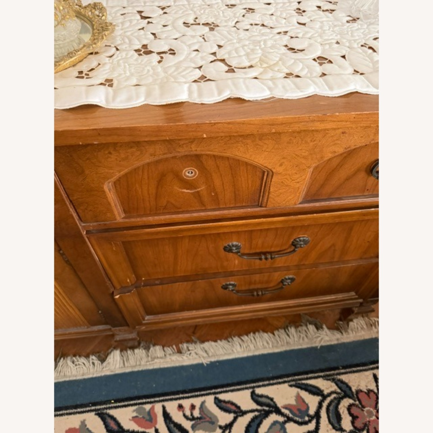 Vintage/Antique Finds Dark Brown Wood Dresser - image-3