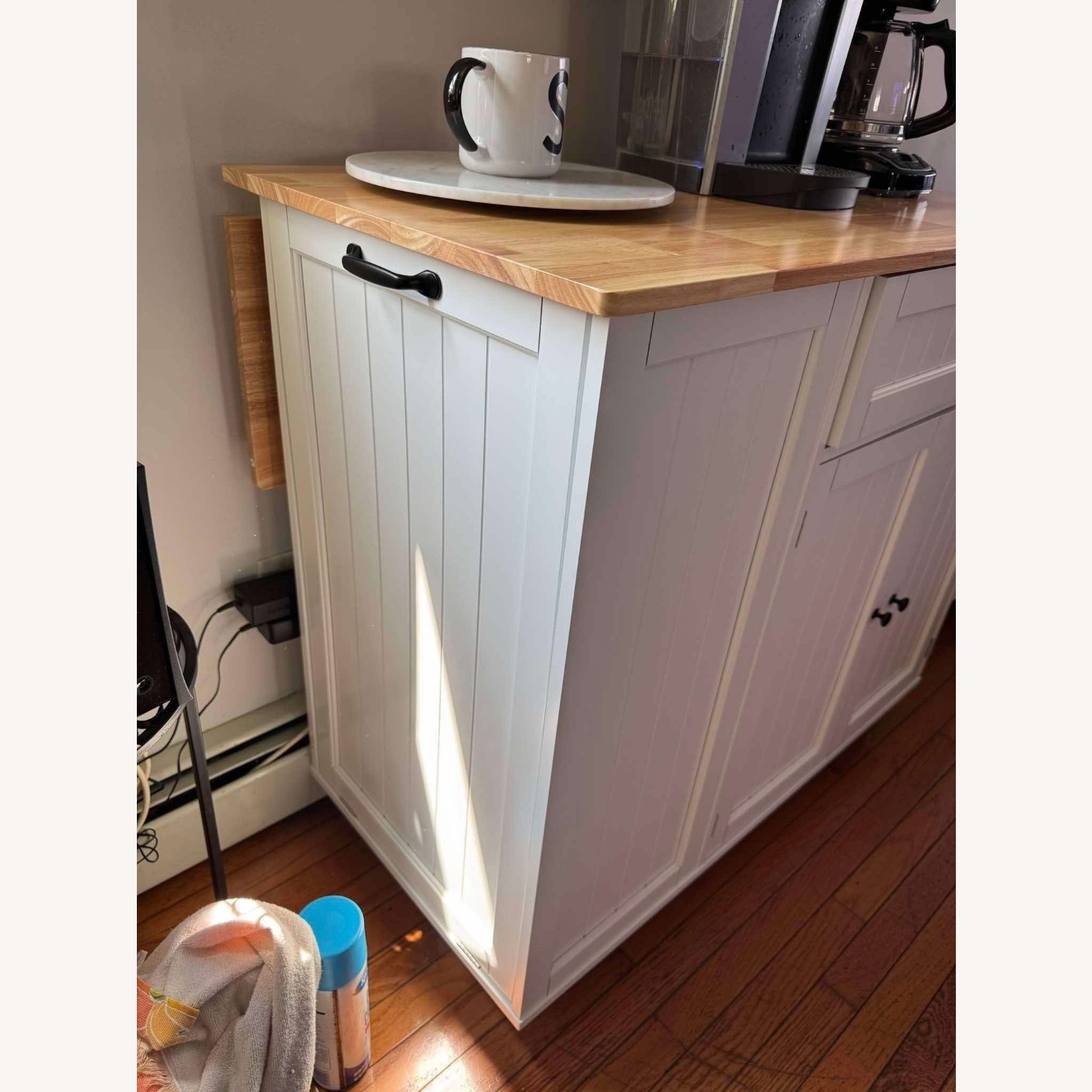 White Kitchen Island Cart - image-2
