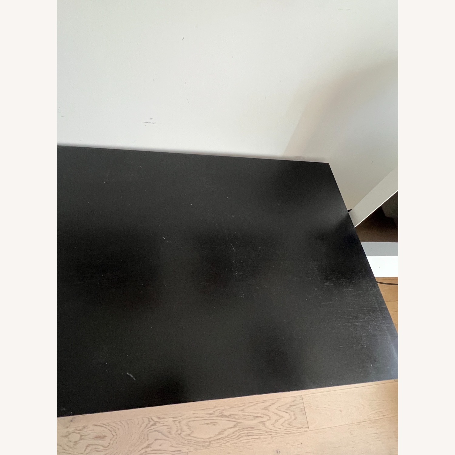 Crate & Barrel Spotlight Ebony X-Leg Desk 58" - image-4