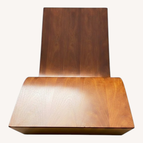 Used Dark Brown Wood Accent Chair for sale on AptDeco