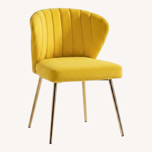 Used Yellow Fabric Dining Chairs for sale on AptDeco