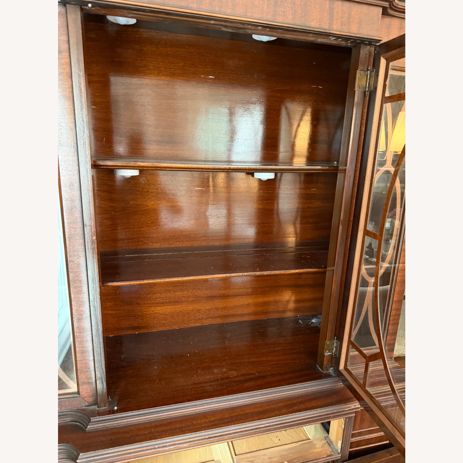 Federal-style Mahogany China Cabinet - image-2