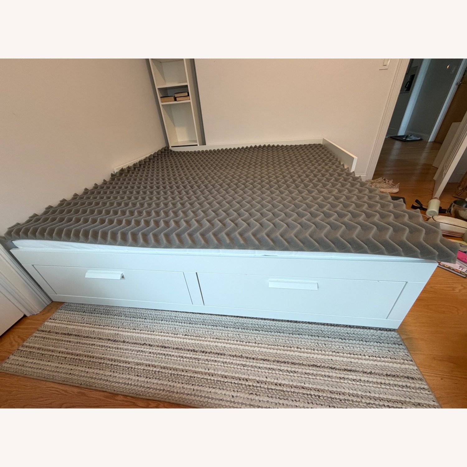 IKEA BRIMNES White Wood Daybed - image-1