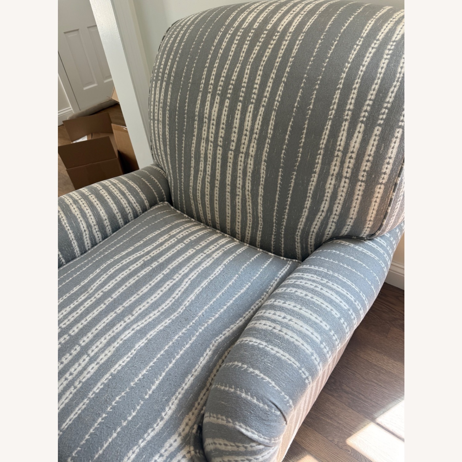 Arhaus English Roll Fabric Armchair - image-6