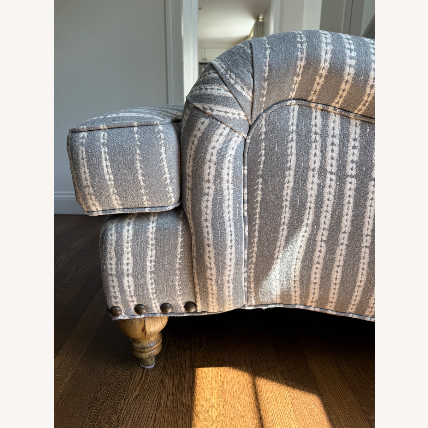 Arhaus English Roll Fabric Armchair - image-4