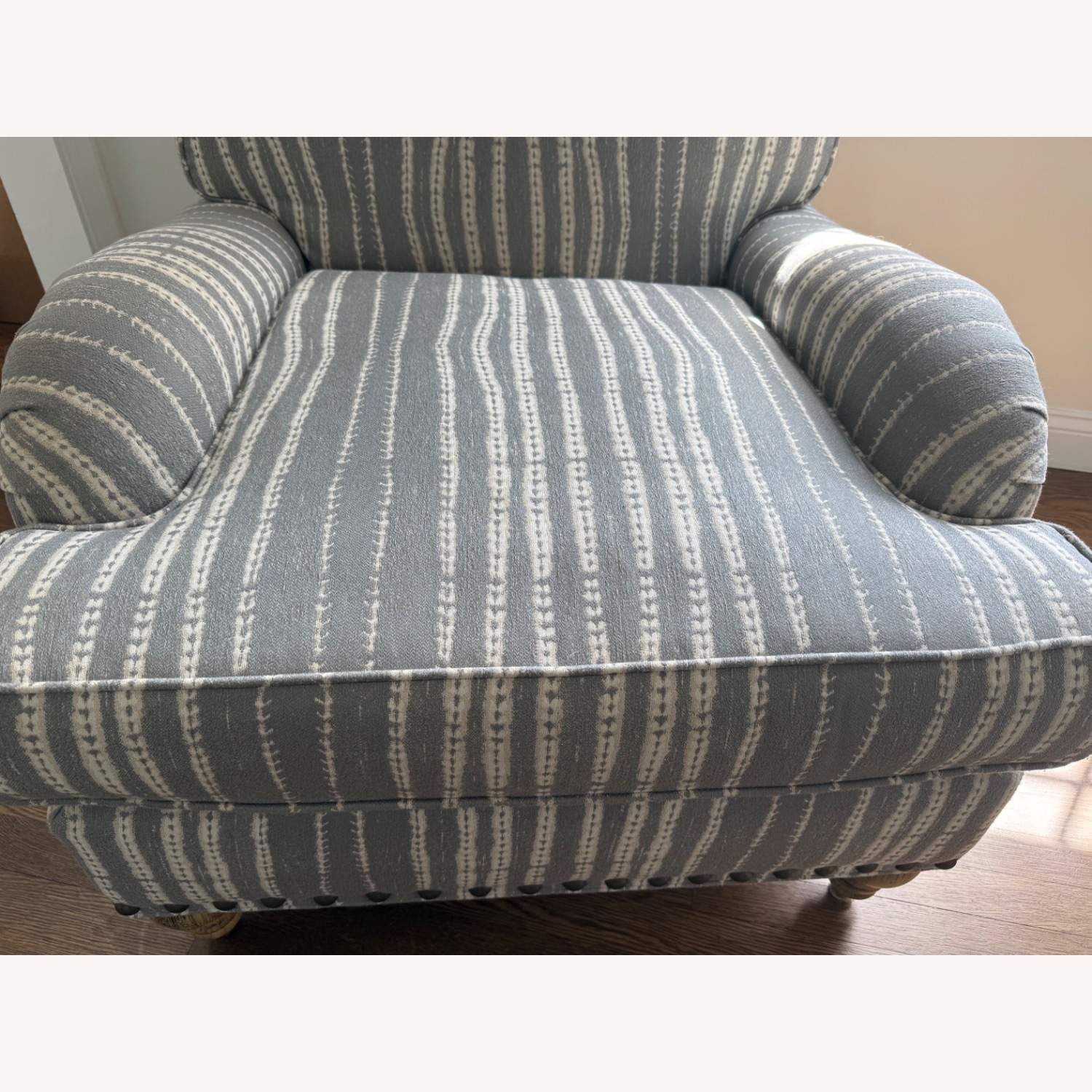 Arhaus English Roll Fabric Armchair - image-11