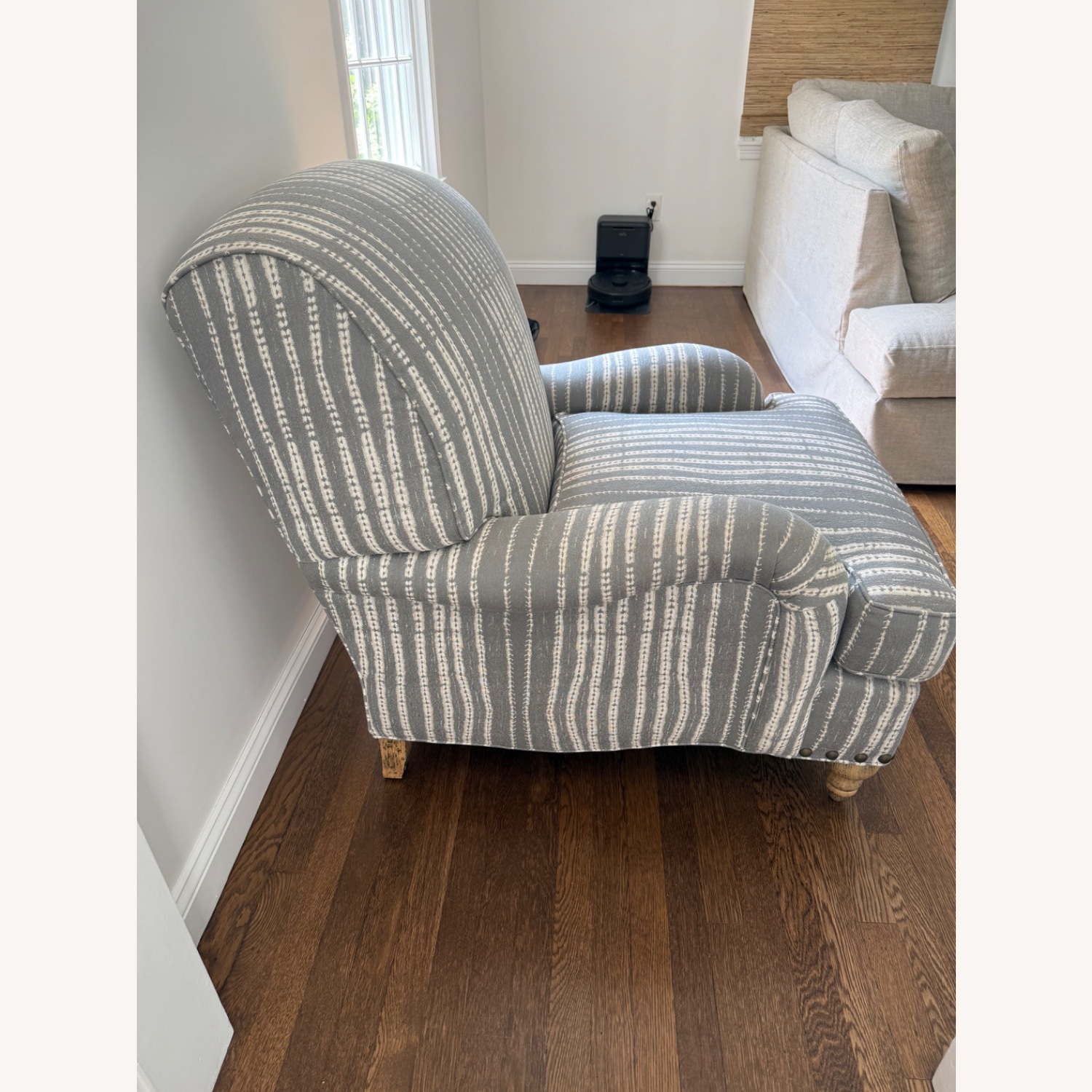 Arhaus English Roll Fabric Armchair - image-3