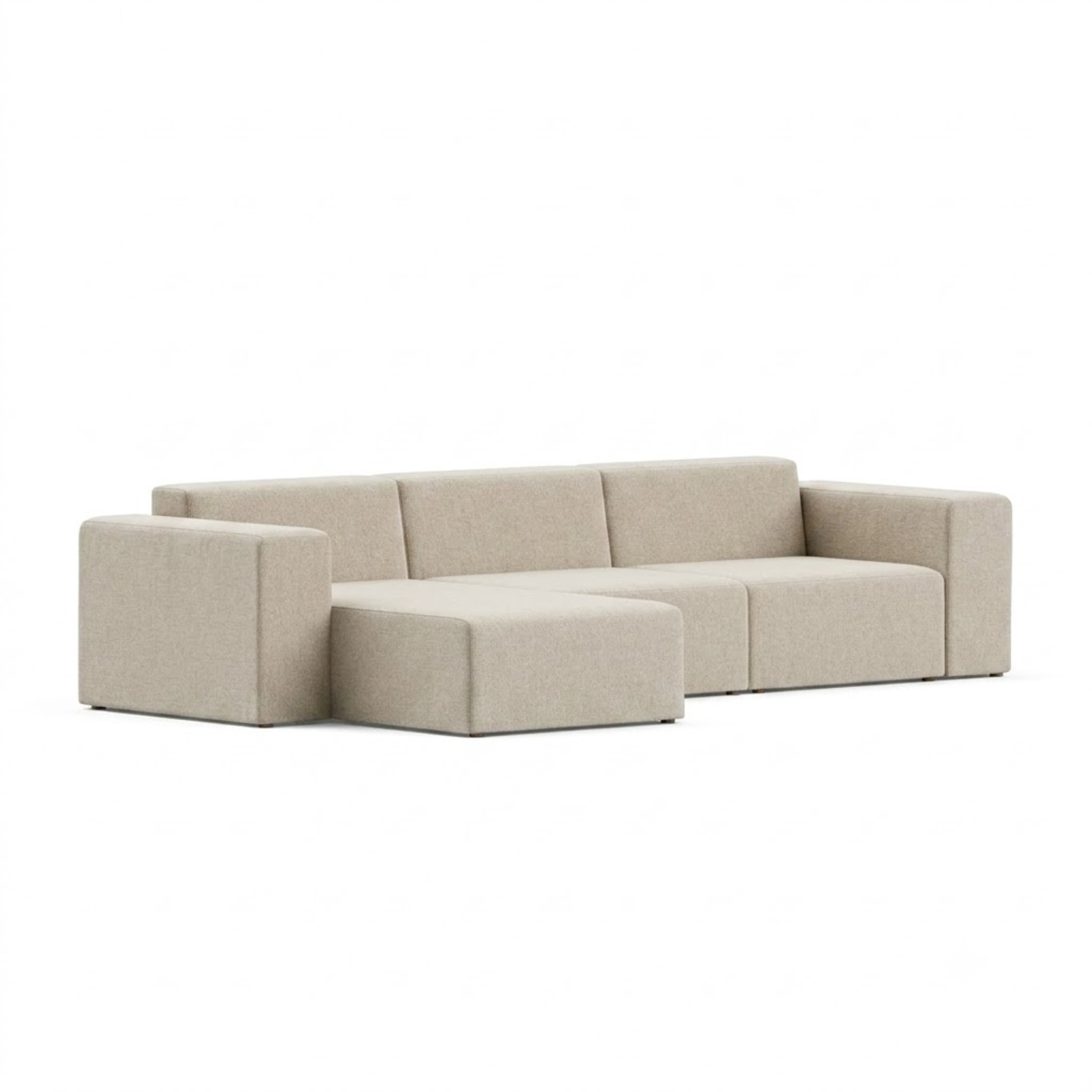 Floyd White Fabric 3+ Piece Sectional - image-8