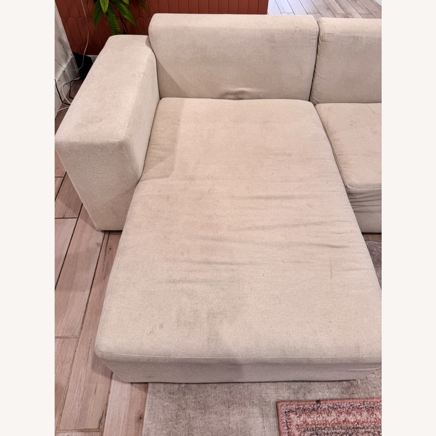 Floyd White Fabric 3+ Piece Sectional - image-7