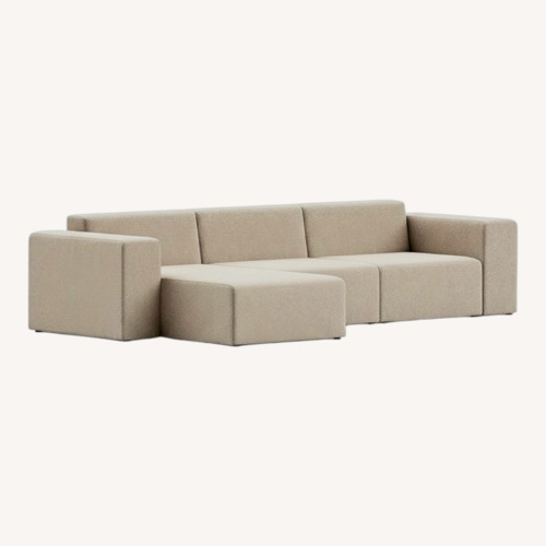 Used Floyd White Fabric 3+ Piece Sectional for sale on AptDeco