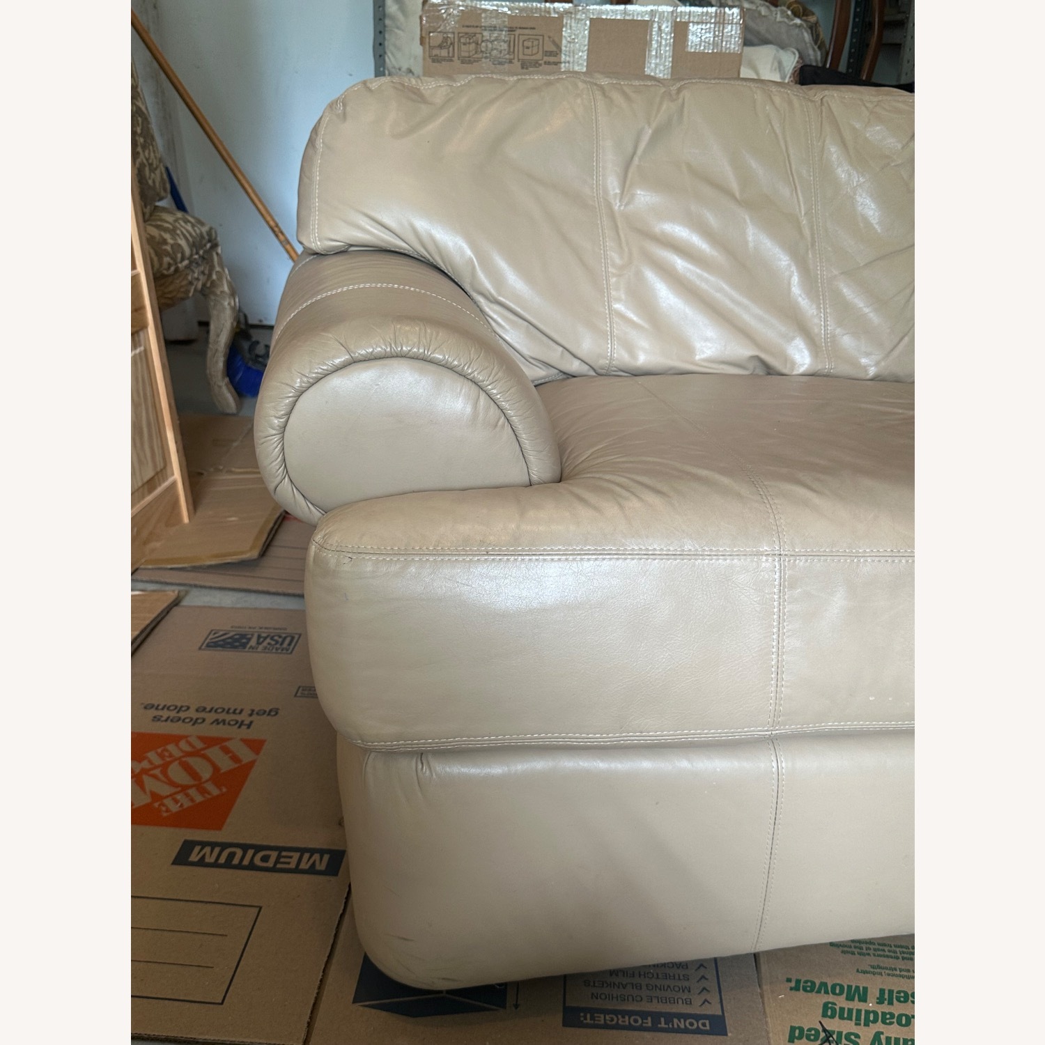 Henredon Soft Leather Sofa - image-2