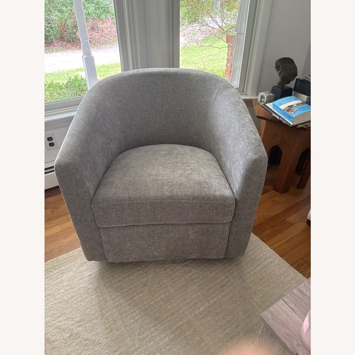 Used Light Gray Fabric Accent Chair for sale on AptDeco