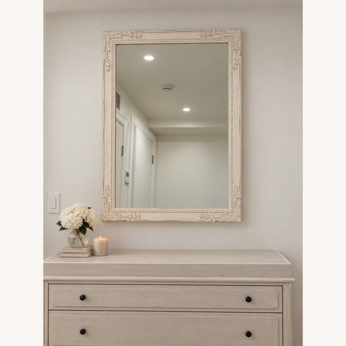 Used Restoration Hardware Vintage Hand-Carved Mirror for sale on AptDeco