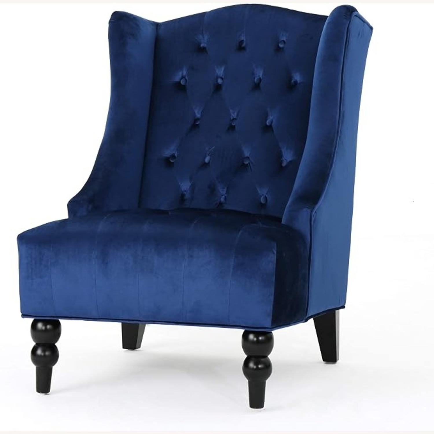 Christopher Knight Home Blue Velvet Accent Chair - image-5