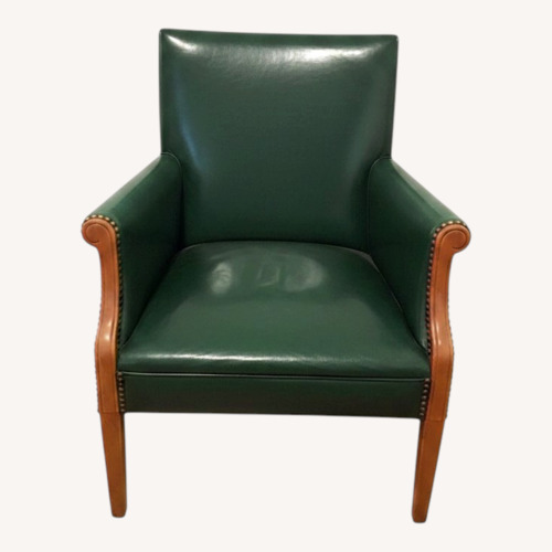Used Mid-Century Vintage Emerald Green Armchair for sale on AptDeco