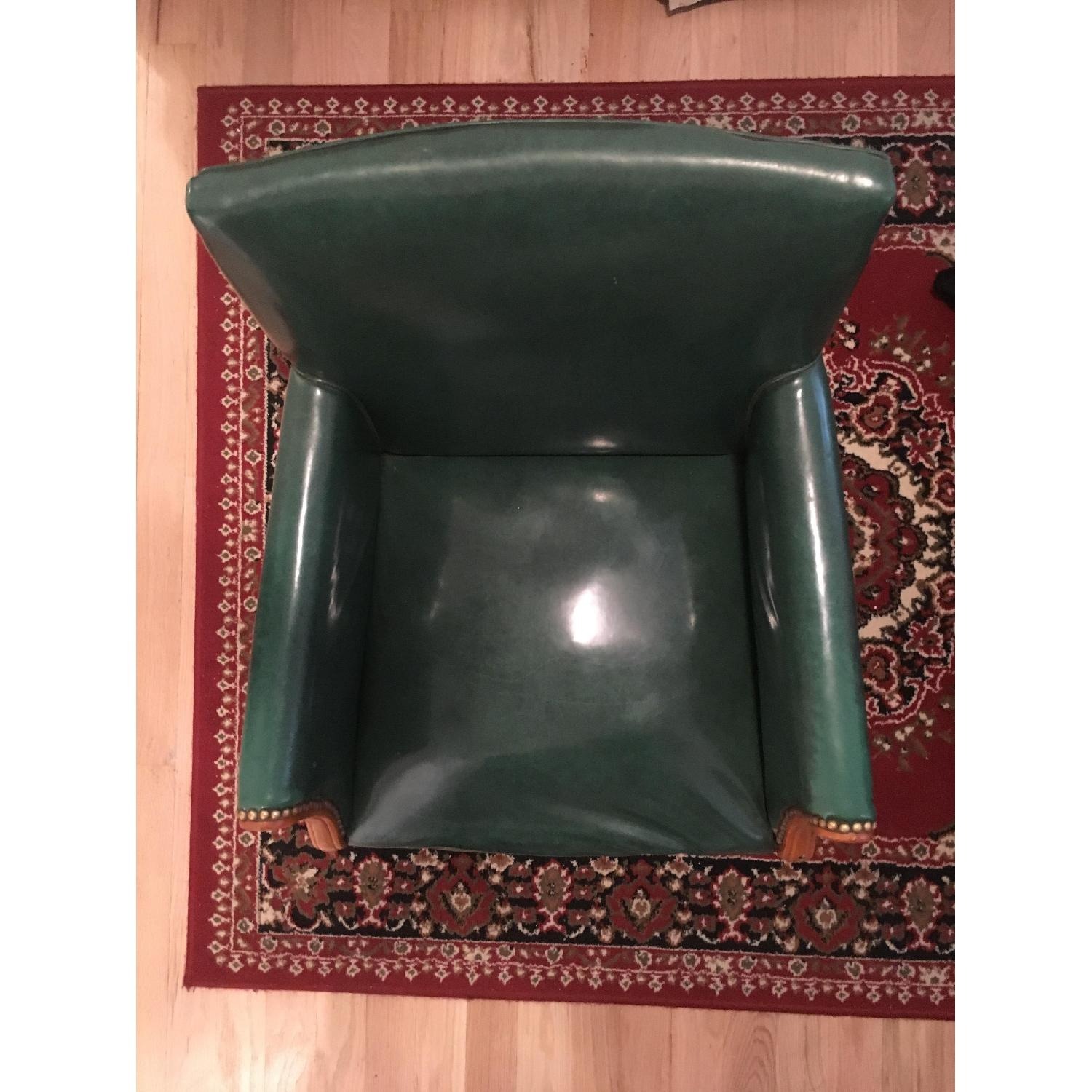 Mid-Century Vintage Emerald Green Armchair - image-2