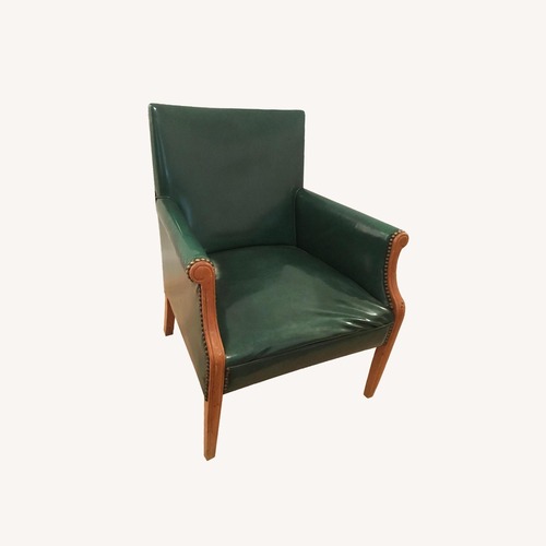 Used Mid-Century Vintage Emerald Green Armchair for sale on AptDeco