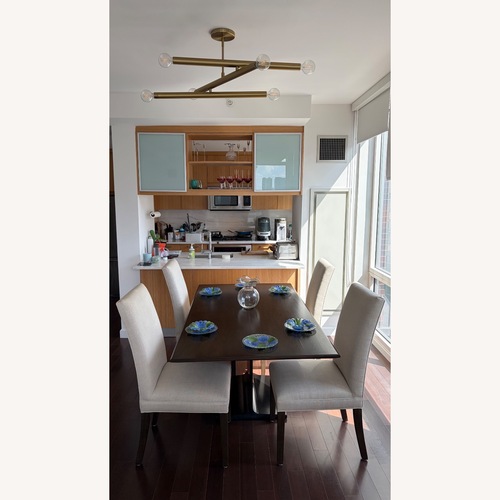 Used Restoration Hardware I Beam Dining Table for sale on AptDeco