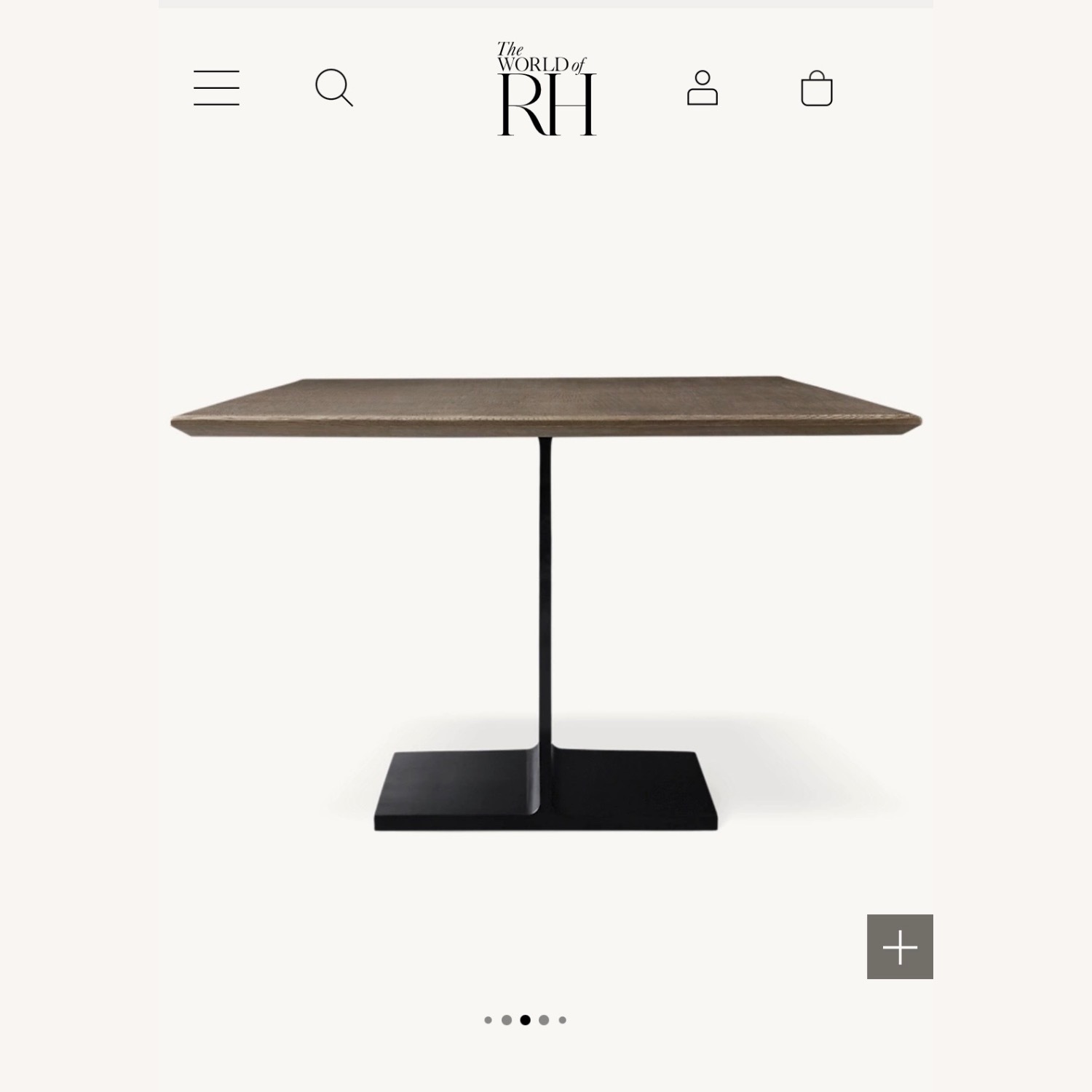 Restoration Hardware I Beam Dining Table - image-6