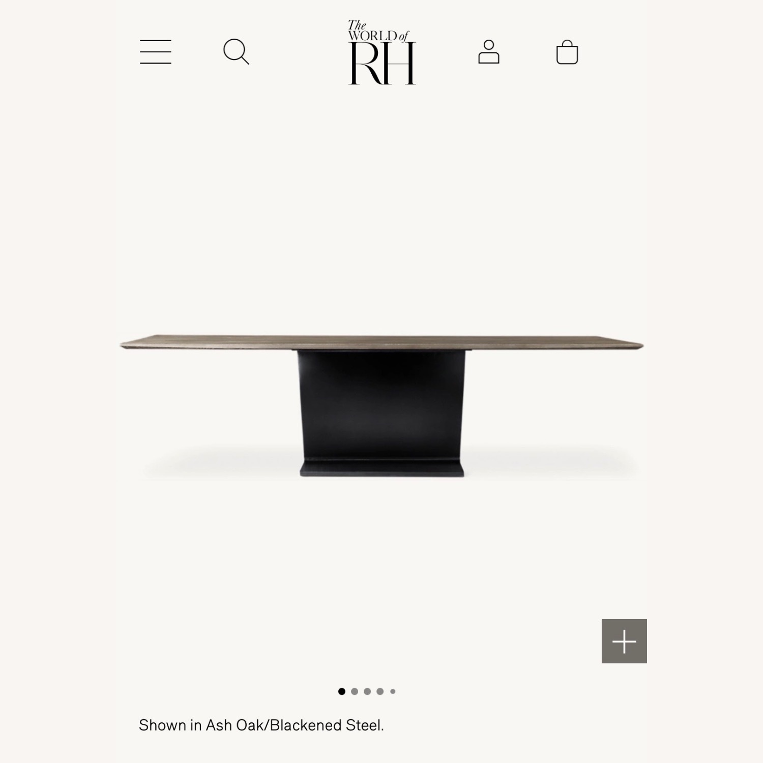 Restoration Hardware I Beam Dining Table - image-8
