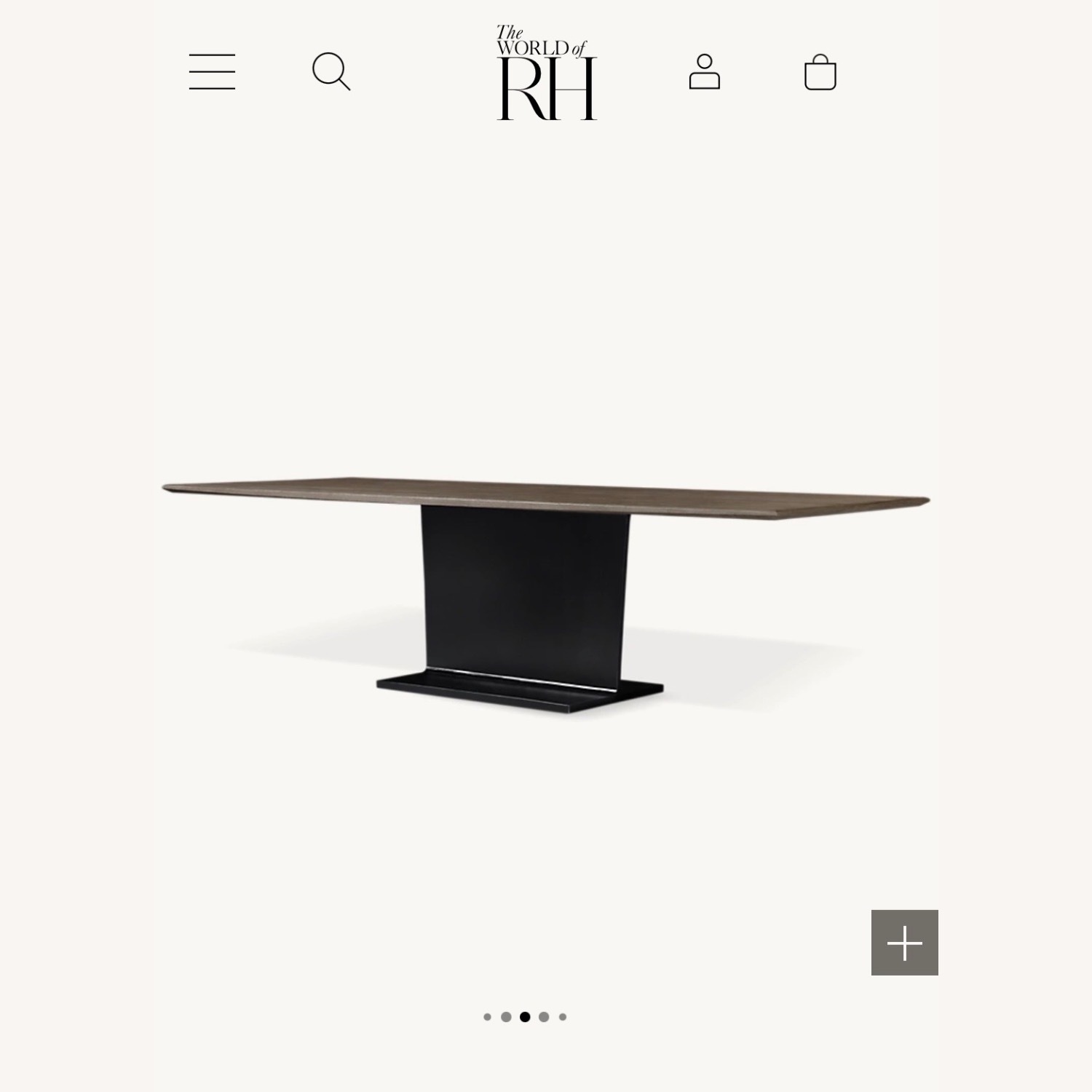 Restoration Hardware I Beam Dining Table - image-7