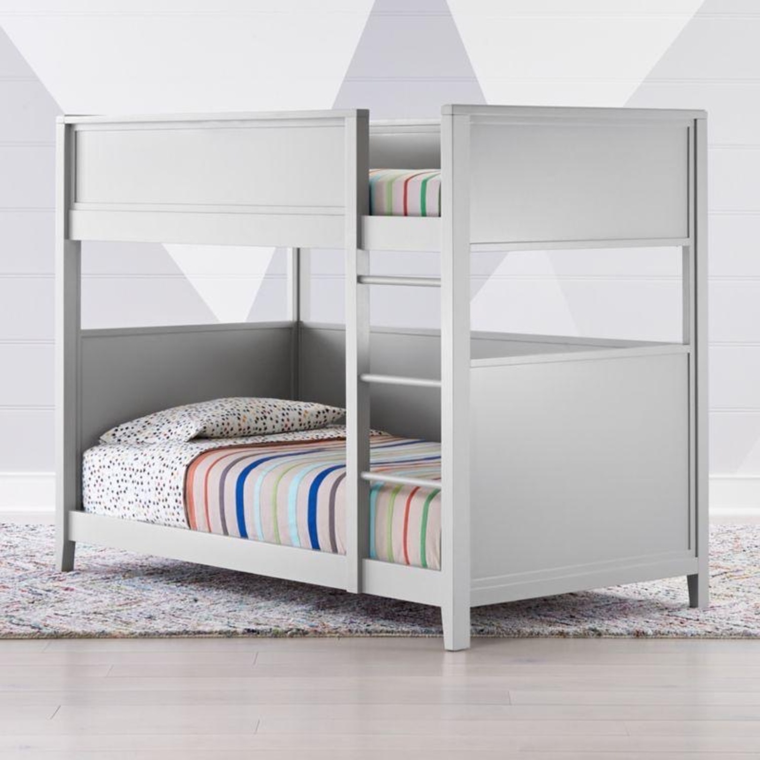 Crate & Barrel Small Space Gray Bunk Bed - image-4
