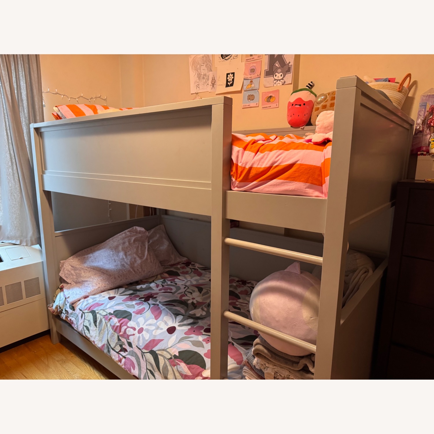 Crate & Barrel Small Space Gray Bunk Bed - image-2