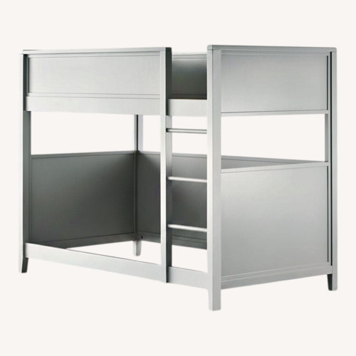 Used Crate & Barrel Small Space Gray Bunk Bed for sale on AptDeco