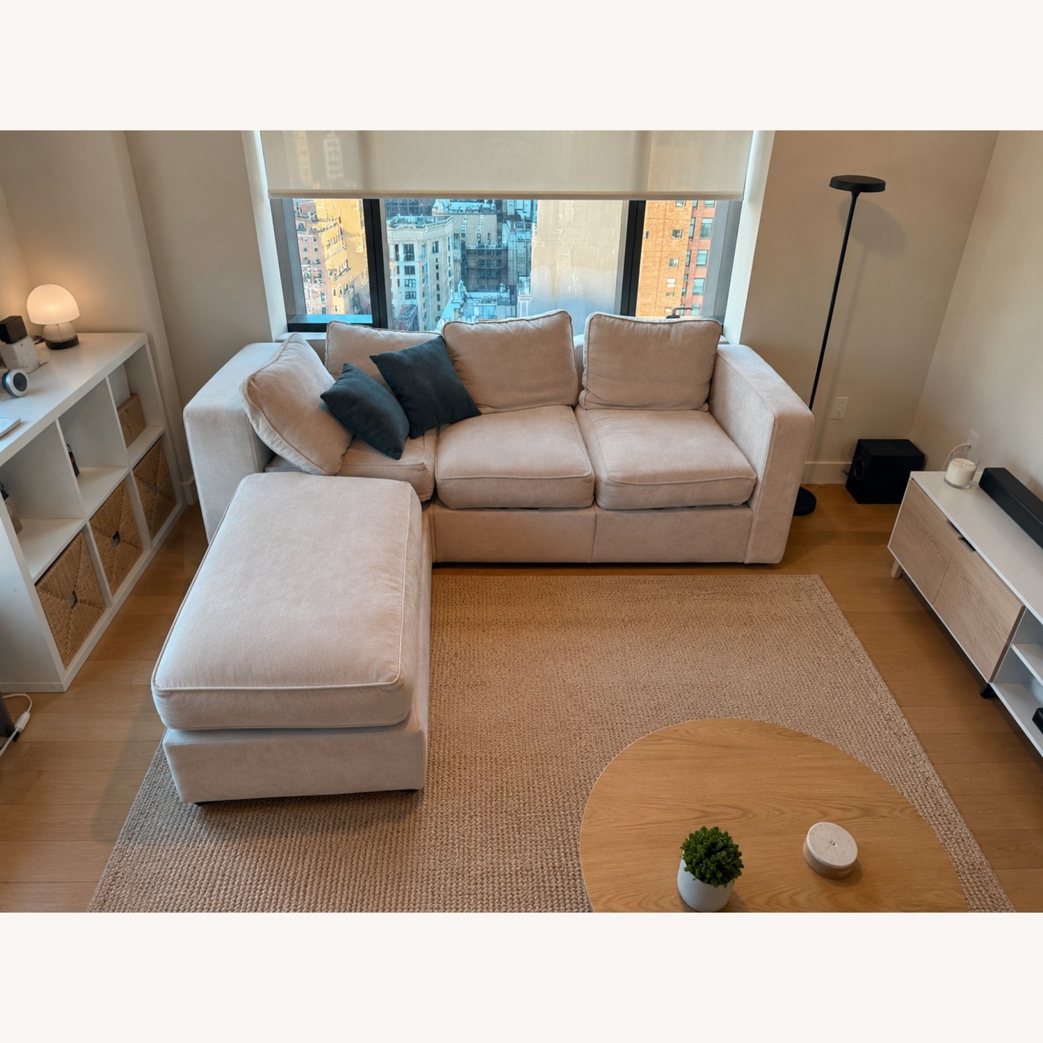 LoveSac Light Gray 2 Piece Sectional - image-2