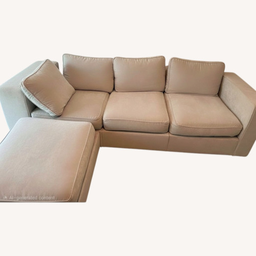 Used LoveSac Light Gray 2 Piece Sectional for sale on AptDeco