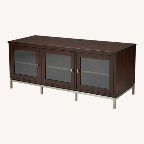 Used Ethan Allen Dark Brown Wood Media Storage for sale on AptDeco