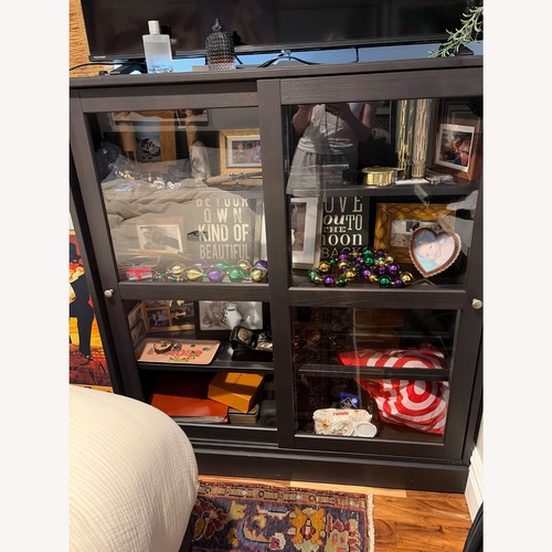 Used IKEA Havsta Cabinet Set in Dk Grey/ Black for sale on AptDeco