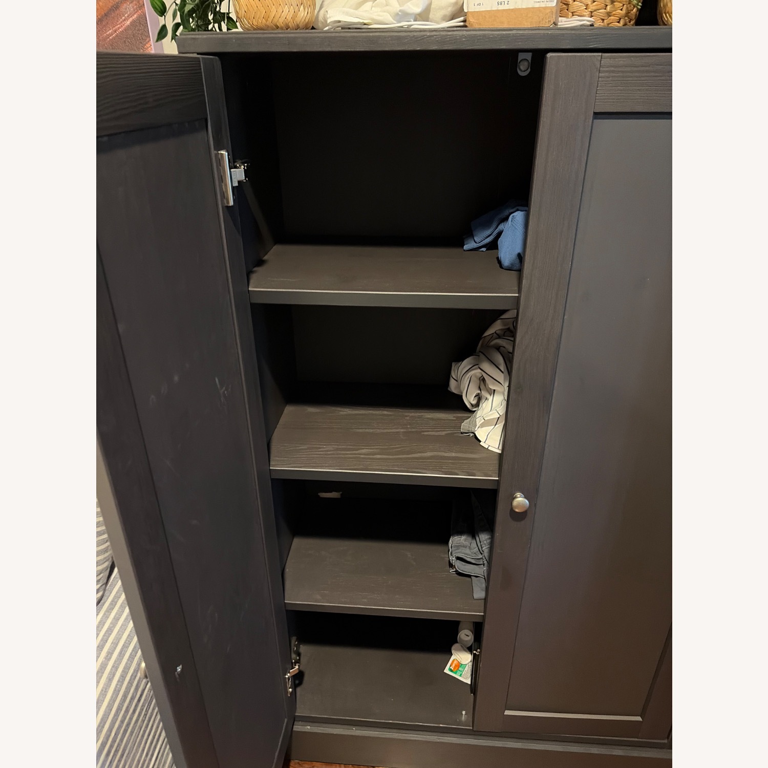 IKEA Havsta Cabinet Set in Dk Grey/ Black - image-3