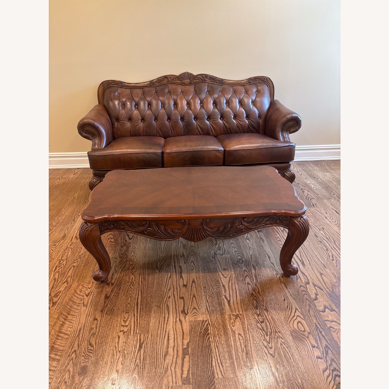 Coaster Fine Leather Sofa - image-1