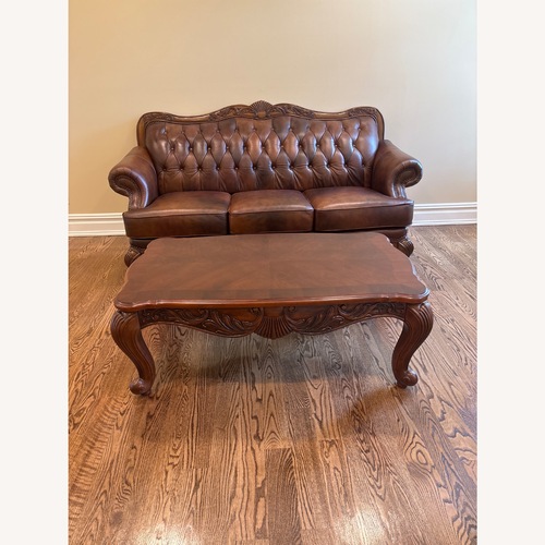 Used Coaster Fine Leather Sofa for sale on AptDeco