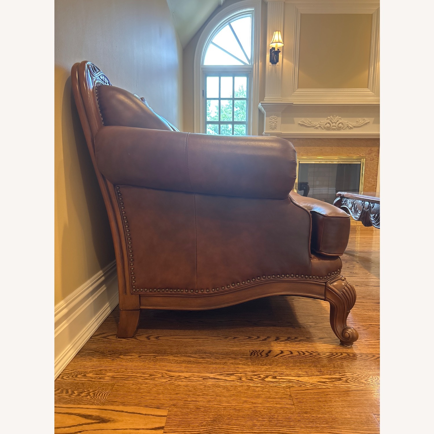 Coaster Fine Leather Sofa - image-2