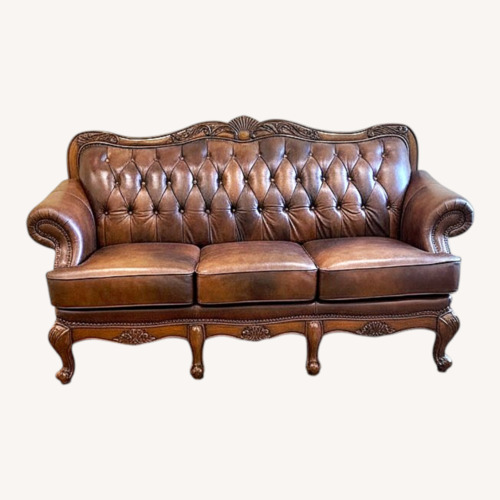 Used Coaster Fine Leather Sofa for sale on AptDeco