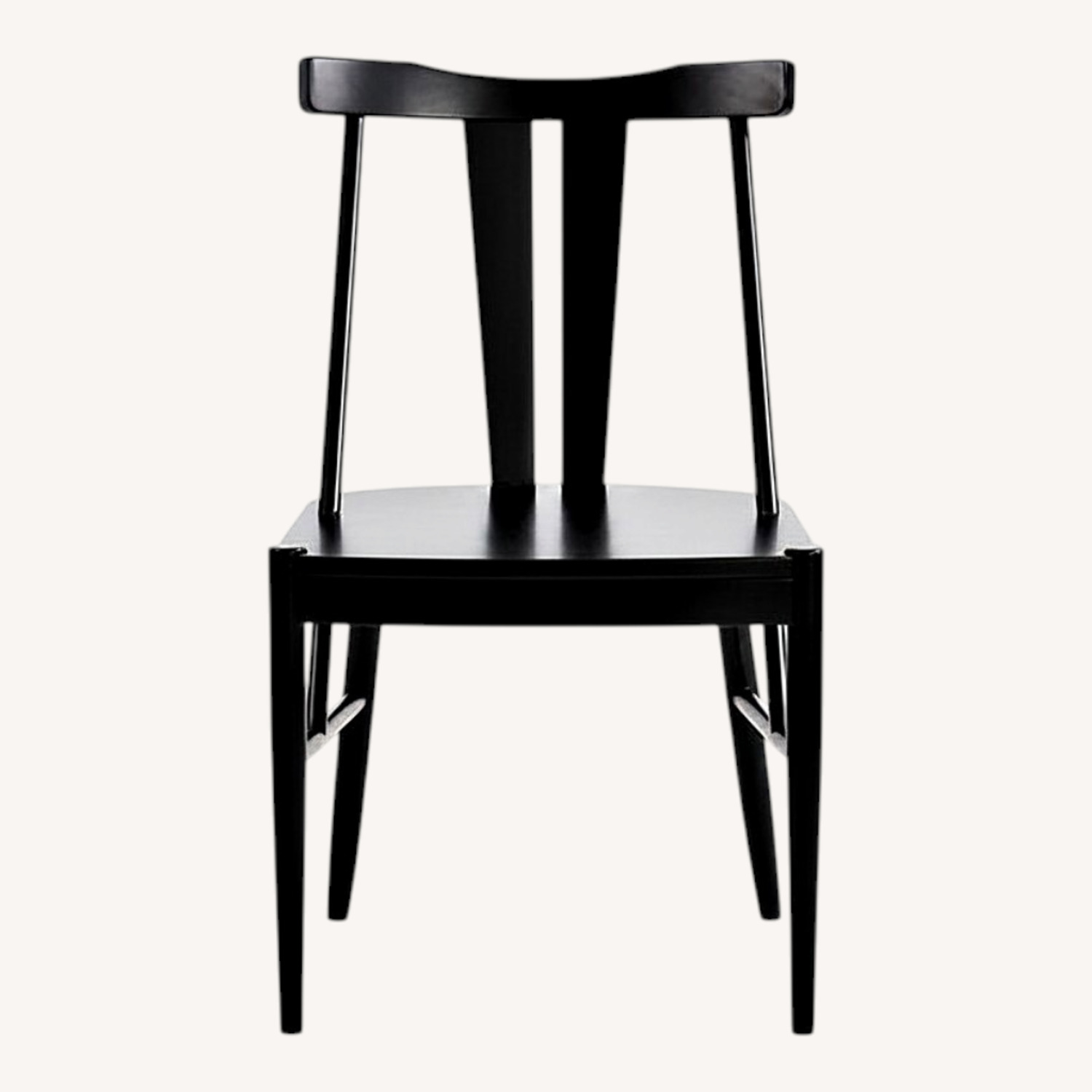 Ballard Designs Bentham Black Wood Dining Chairs - image-0