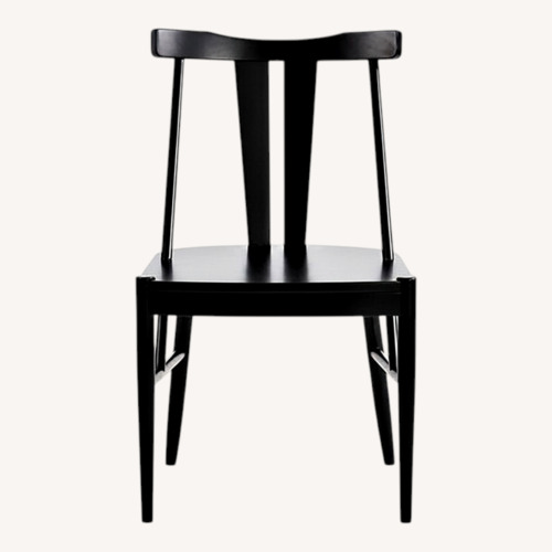 Used Ballard Designs Bentham Black Wood Dining Chairs for sale on AptDeco