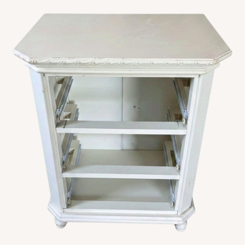 Used Vintage White Octagonal Nightstand for sale on AptDeco