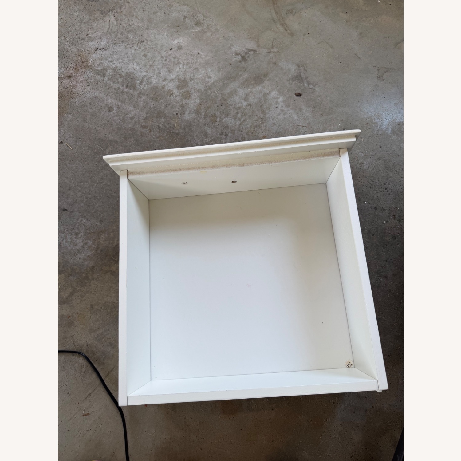 Vintage White Octagonal Nightstand - image-6