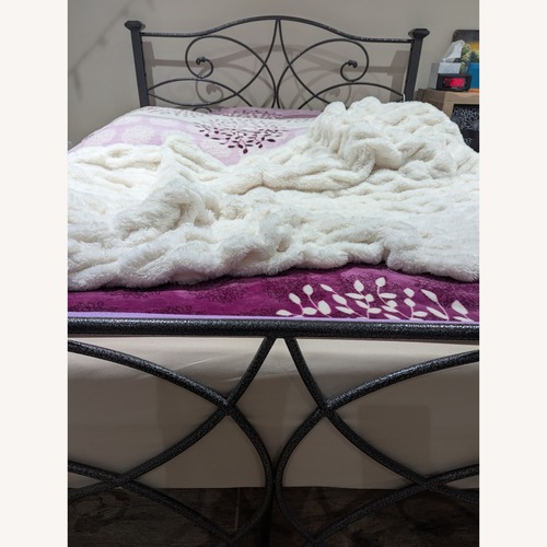 Used Bed Bath & Beyond Platform Bed Frame Queen for sale on AptDeco
