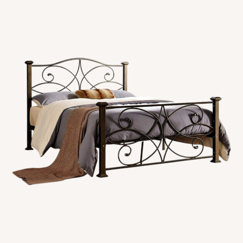 Used Bed Bath & Beyond Platform Bed Frame Queen for sale on AptDeco