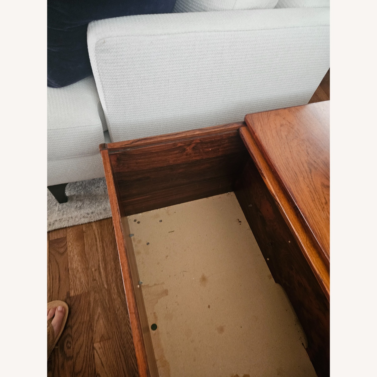 Mid Century Modern Rosewood Side Table Storage - image-5