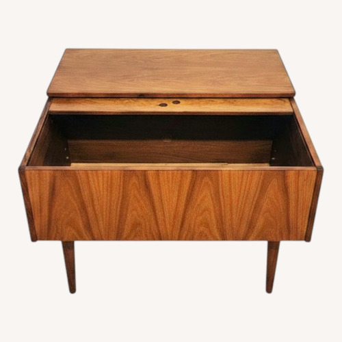 Used Mid Century Modern Rosewood Side Table Storage for sale on AptDeco