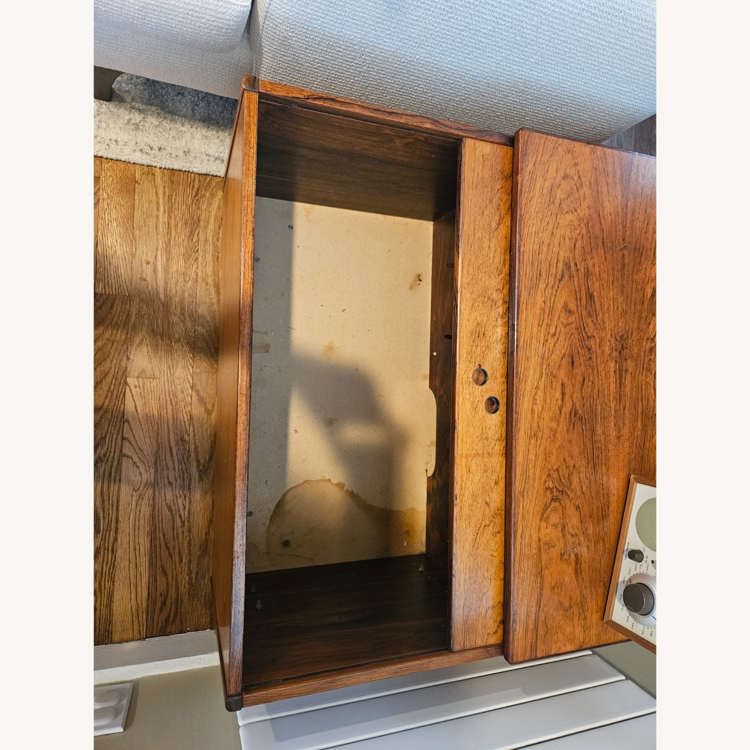 Mid Century Modern Rosewood Side Table Storage - image-3