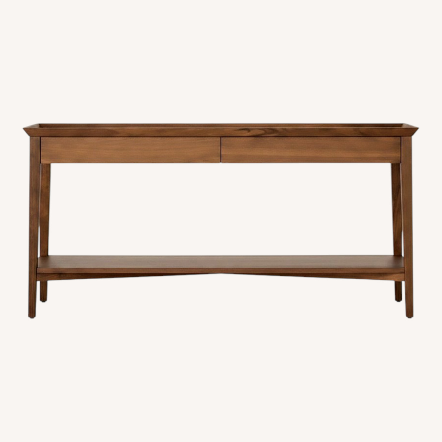 Crate & Barrel Bradley Light Brown Bradley Console Table - image-0