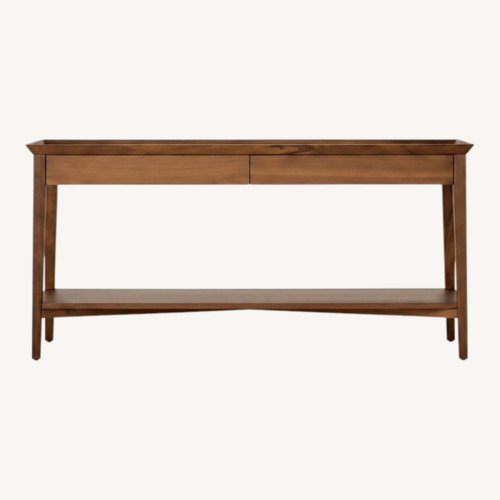 Used Crate & Barrel Bradley Light Brown Bradley Console Table for sale on AptDeco