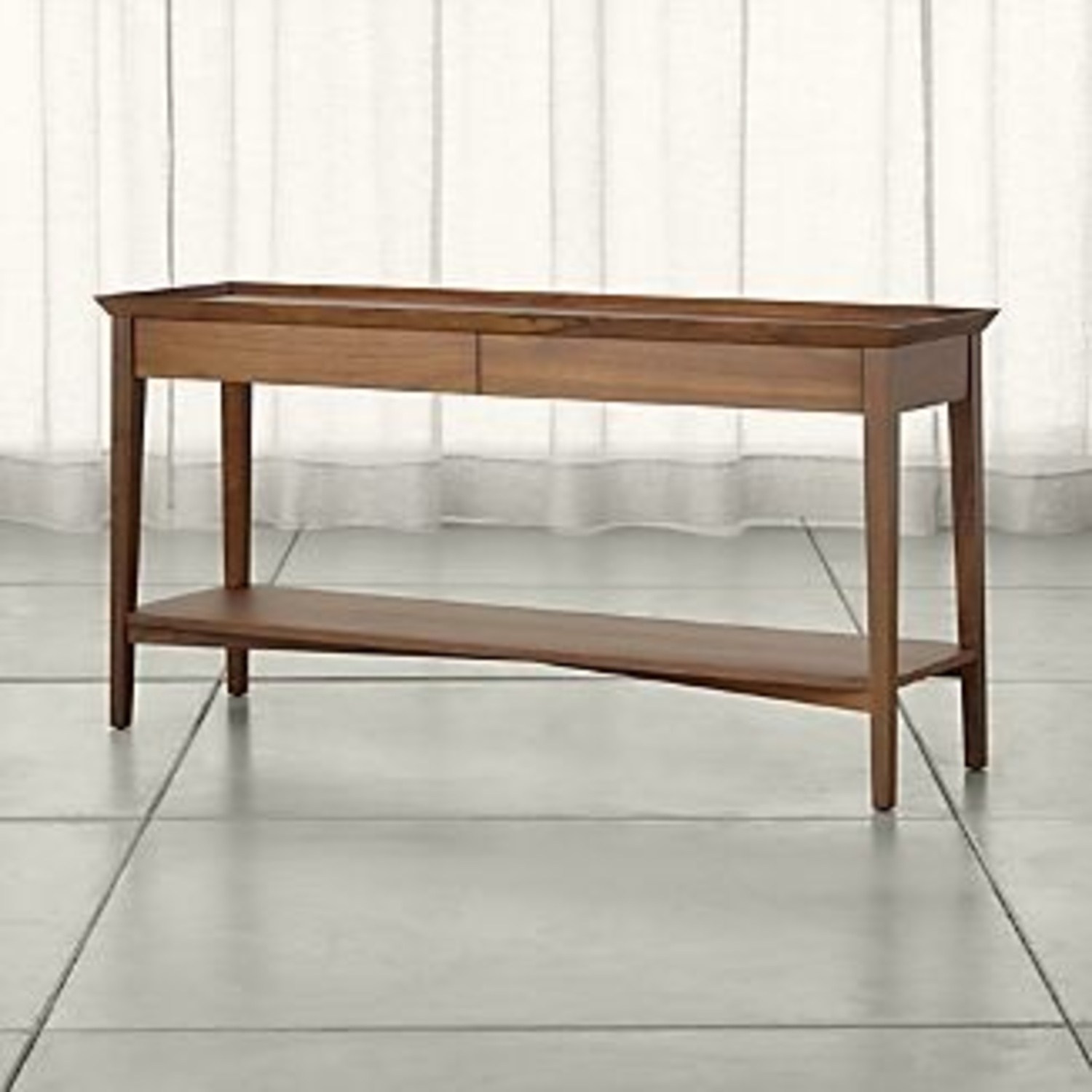 Crate & Barrel Bradley Light Brown Bradley Console Table - image-4